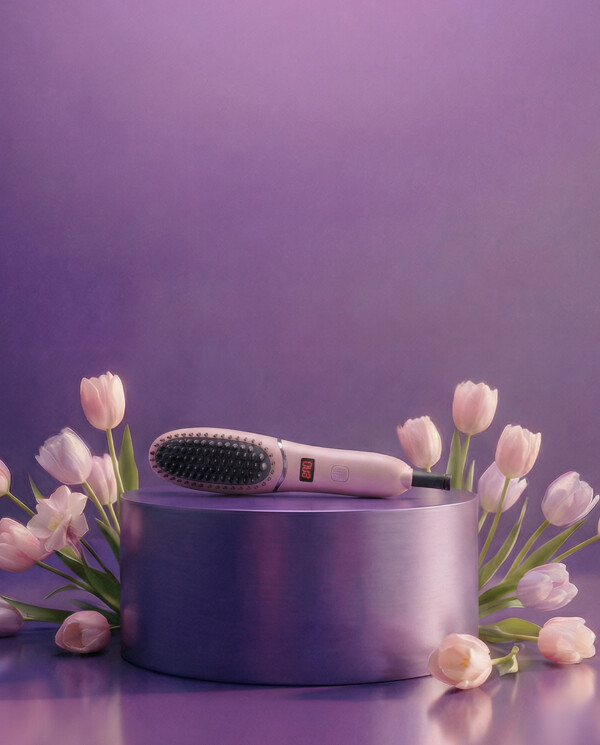 Mini Hair Straightener Brush